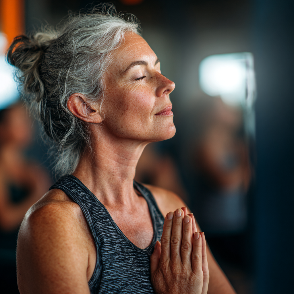 Людина практикує динамічну йогу в потоці руху